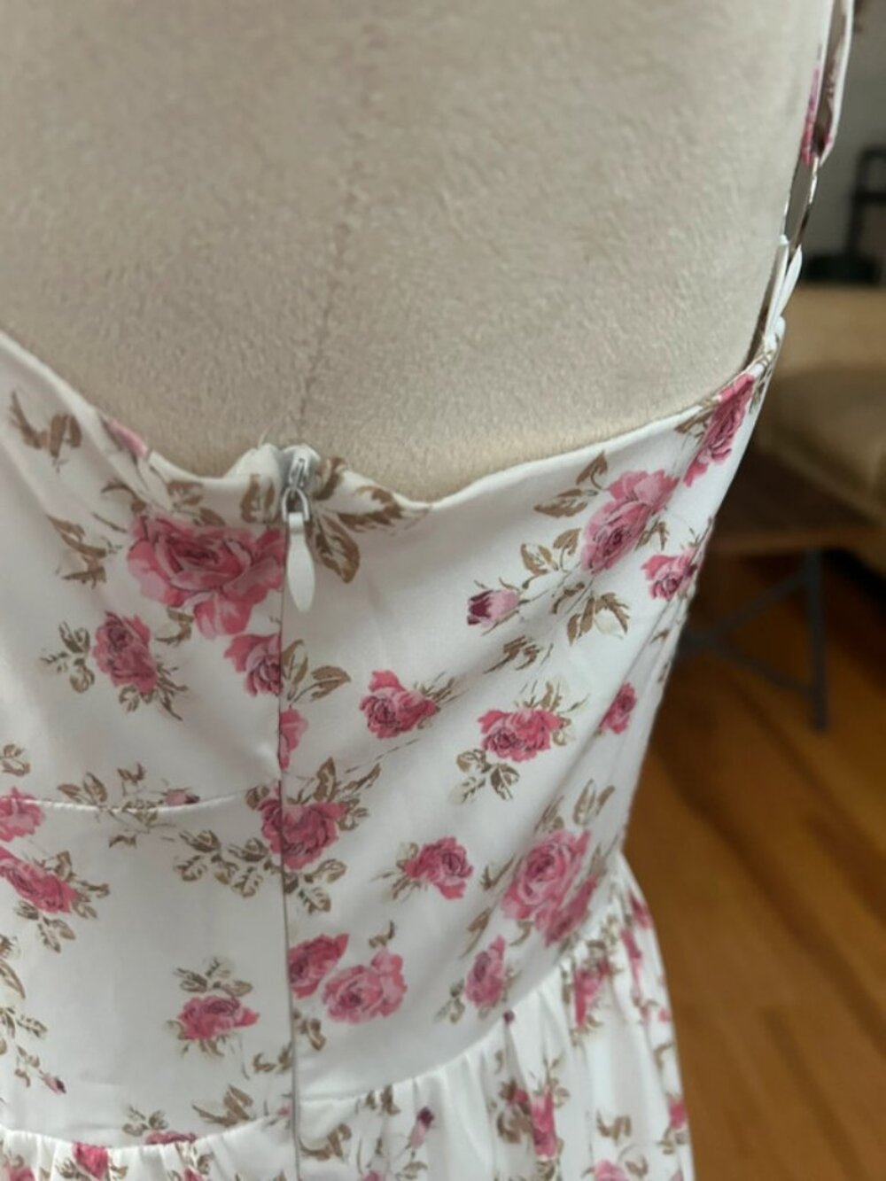 Scarlet Darkness Milkmaid Pockets Mini Dress Brown Size M - Picture 7 of 10